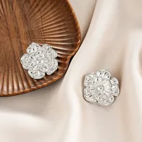 1 Pair Retro Classic Style Geometric Irregular Plating Titanium Steel Ear Studs sku image 29