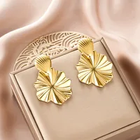 1 Pair Retro Classic Style Geometric Irregular Plating Titanium Steel Ear Studs sku image 46