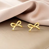 1 Pair Retro Classic Style Geometric Irregular Plating Titanium Steel Ear Studs sku image 52