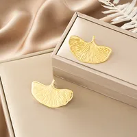 1 Pair Retro Classic Style Geometric Irregular Plating Titanium Steel Ear Studs sku image 59