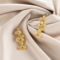 1 Pair Retro Classic Style Geometric Irregular Plating Titanium Steel Ear Studs sku image 69