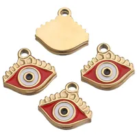 Vintage Style Classic Style Devil's Eye Eye 304 Stainless Steel Enamel Pendant sku image 2