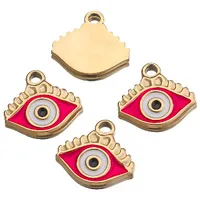 Vintage Style Classic Style Devil's Eye Eye 304 Stainless Steel Enamel Pendant sku image 6