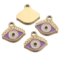 Vintage Style Classic Style Devil's Eye Eye 304 Stainless Steel Enamel Pendant sku image 4
