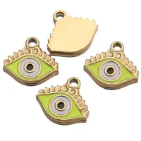 Vintage Style Classic Style Devil's Eye Eye 304 Stainless Steel Enamel Pendant sku image 3