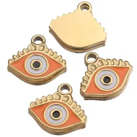 Vintage Style Classic Style Devil's Eye Eye 304 Stainless Steel Enamel Pendant sku image 1