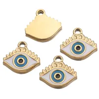 Vintage Style Classic Style Devil's Eye Eye 304 Stainless Steel Enamel Pendant sku image 5
