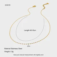 Basic Simple Style Solid Color 304 Stainless Steel Plating DIY Jewelry Accessories sku image 11