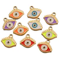Vintage Style Classic Style Devil's Eye Eye 304 Stainless Steel Enamel Pendant main image 5