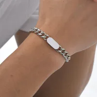 Vintage Style Classic Style Geometric 304 Stainless Steel Men's Bracelets Men Chain Bracelets main image 3