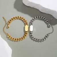 Vintage Style Classic Style Geometric 304 Stainless Steel Men's Bracelets Men Chain Bracelets main image 6