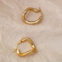 1 Pair Modern Style Classic Style Geometric Titanium Steel Earrings main image 5