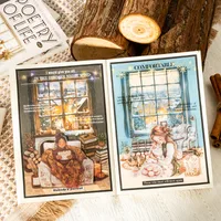 Book Human Plant School Graduation PET Paper Cute Vintage Style Handmade Stickers main image 3