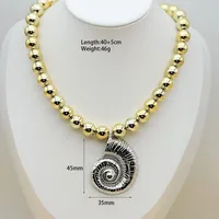 Elegant Vintage Style Starfish Conch Heart Shape 304 Stainless Steel CCB Imitation Pearl Women's Multi Charms Necklace main image 6