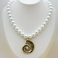 Elegant Vintage Style Starfish Conch Heart Shape 304 Stainless Steel CCB Imitation Pearl Women's Multi Charms Necklace main image 7