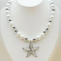 Elegant Vintage Style Starfish Conch Heart Shape 304 Stainless Steel CCB Imitation Pearl Women's Multi Charms Necklace main image 10