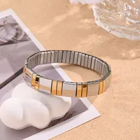 Casual Modern Style Artistic Triangle Heart Shape Simple 304 Stainless Steel Handmade Polishing Plating 18K Gold Plated Women's Bracelets main image 5