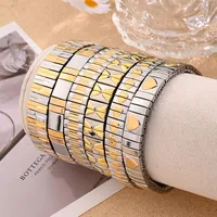 Casual Modern Style Artistic Triangle Heart Shape Simple 304 Stainless Steel Handmade Polishing Plating 18K Gold Plated Women's Bracelets main image 1