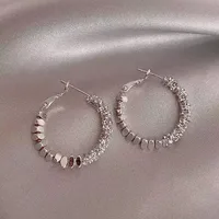 1 Pair Elegant Lady Round Plating Copper Earrings main image 5