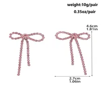 Modern Style Simple Style Bow Knot Copper Handmade Plating 18k Gold Plated Jewelry Set sku image 19