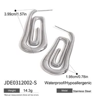 Basic Vacation Simple Style Geometric 316 Stainless Steel  Ear Studs sku image 1