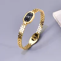 Classic Style Solid Color 304 Stainless Steel Titanium Steel Rhinestones 18K Gold Plated Women's Wide Bracelet main image 1