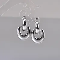 1 Pair Simple Style Solid Color 304 Stainless Steel 18K Gold Plated Ear Studs main image 7