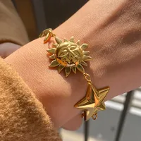 Vacation Simple Style Classic Style Sun Star Moon 316 Stainless Steel  Women's Bracelets main image 4