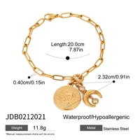 Vacation Simple Style Classic Style Sun Star Moon 316 Stainless Steel  Women's Bracelets sku image 1