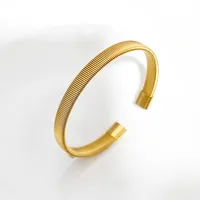 Vacation Classic Style Solid Color Titanium Steel Polishing Women's Bangle sku image 12