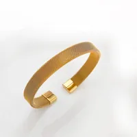 Vacation Classic Style Solid Color Titanium Steel Polishing Women's Bangle sku image 13