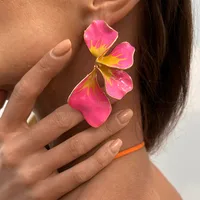 1 Pair Sweet Flower Plating Alloy Ear Studs main image 1
