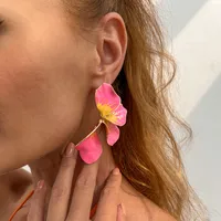 1 Pair Sweet Flower Plating Alloy Ear Studs main image 5