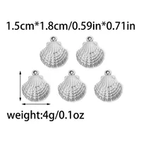 Beach Shell 304 Stainless Steel Plating DIY Jewelry Accessories sku image 2