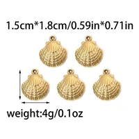 Beach Shell 304 Stainless Steel Plating DIY Jewelry Accessories main image 2