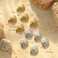 Beach Shell 304 Stainless Steel Plating DIY Jewelry Accessories main image 1