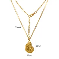 Simple Style Conch 304 Stainless Steel Plating Women's Layered Necklaces main image 2
