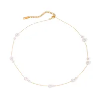 Vacation Classic Style Solid Color 304 Stainless Steel Plating Women's Necklace main image 2