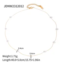 Vacation Classic Style Solid Color 304 Stainless Steel Plating Women's Necklace sku image 3