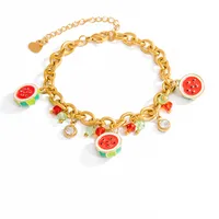 Vacation Classic Style Fruit 304 Stainless Steel Plating Women's Bracelets main image 3