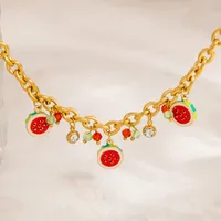 Vacation Classic Style Fruit 304 Stainless Steel Plating Women's Bracelets main image 5