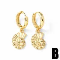 1 Pair Simple Style Solid Color Plating Copper Drop Earrings main image 5