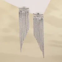 1 Pair IG Style Shiny Geometric Copper Drop Earrings main image 1