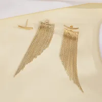1 Pair IG Style Shiny Geometric Copper Drop Earrings main image 4