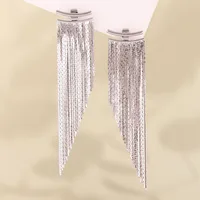 1 Pair IG Style Shiny Geometric Copper Drop Earrings sku image 2