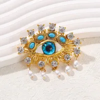 Retro Classic Style Devil's Eye Zinc Alloy Plating Women's Brooches main image 3