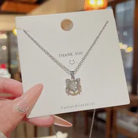 Cute Sweet Cat Titanium Steel Women's Pendant Necklace main image 6