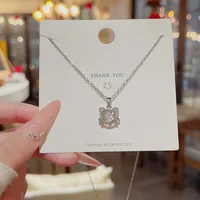 Cute Sweet Cat Titanium Steel Women's Pendant Necklace main image 4