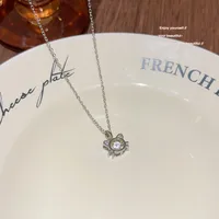 Cute Sweet Cat Titanium Steel Women's Pendant Necklace sku image 1