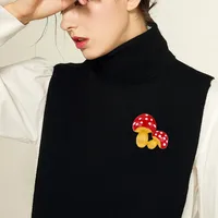 Pastoral Mushroom Zinc Alloy Enamel Unisex Brooches main image 4